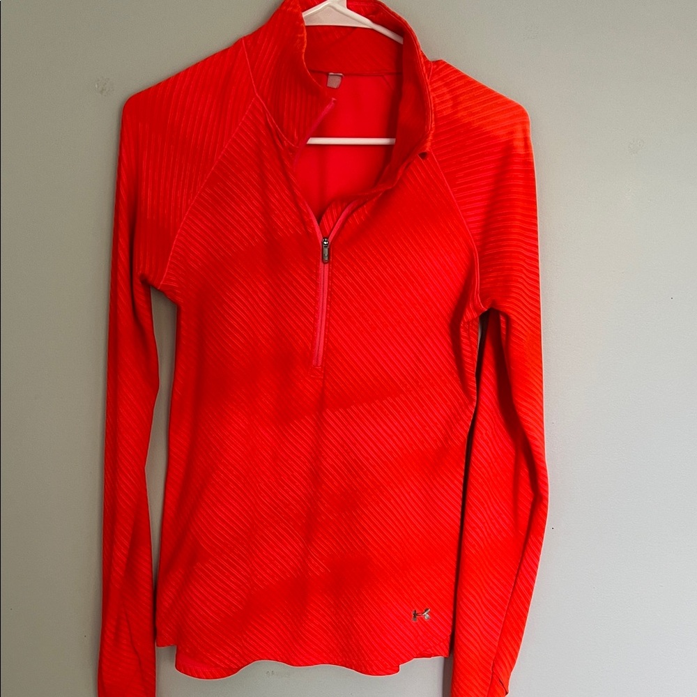 Under Armour Bright Red Long Sleeve Top